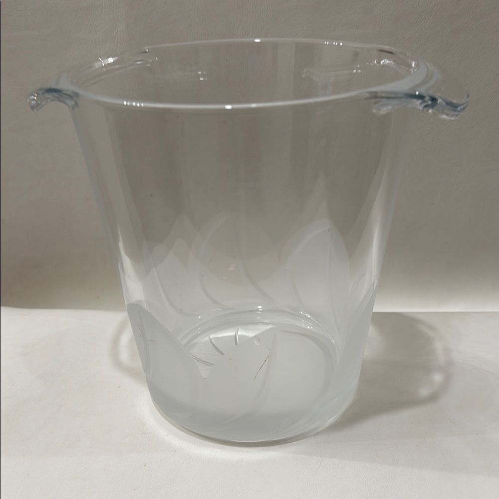 Florence Cristal D Arques Durand 24% Lead Frosted Champagne Wine Bucket Bar - Picture 1 of 16